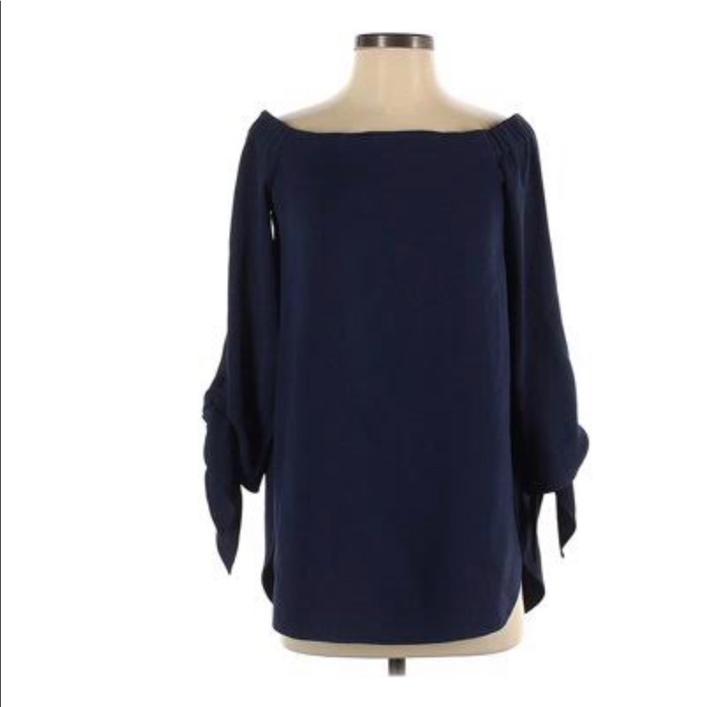 Club Monaco Black Off The Shoulder Sophia Top Womens size 10 - Picture 2 of 10